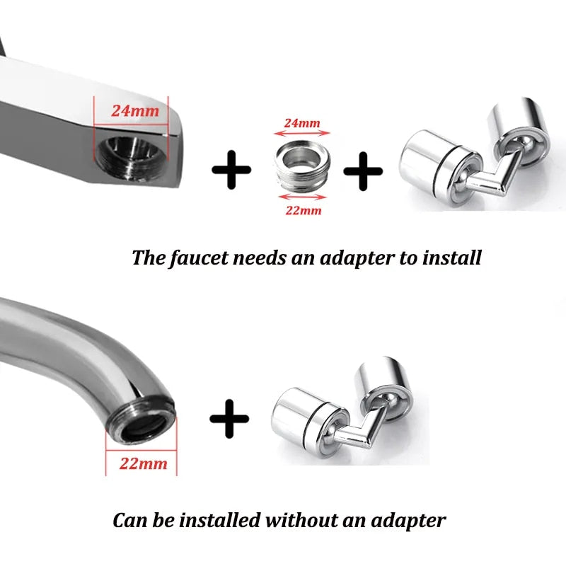 720 Degree Universal Splash Filter Faucet